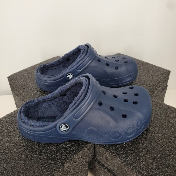 Crocs Baya Lined Clog Navy Men 5 Women 7 Shoes Blue - Picture 4 of 16